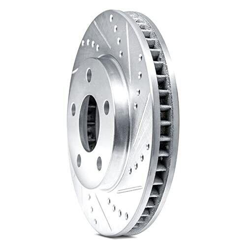 Drilled and Slotted Black Zinc Brake Rotor 633-42012R