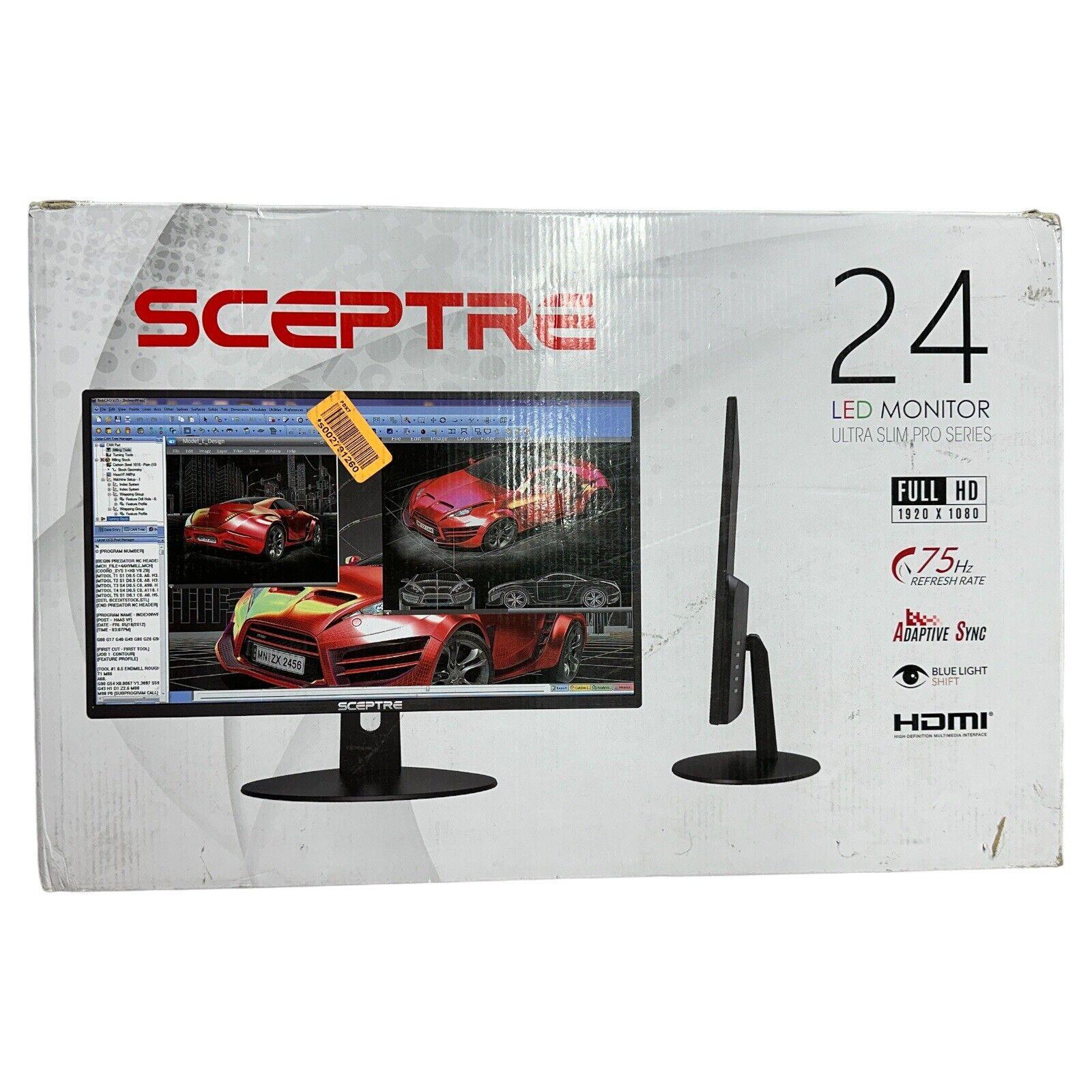 Sceptre E248W-19203R 24 inch Widescreen LED Monitor- No stand - Very Good