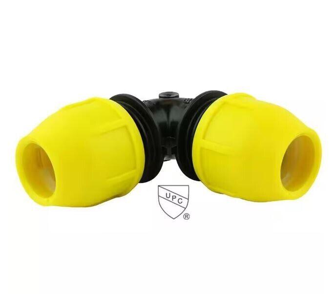 HOME-FLEX 2 in. IPS DR 11 Underground Yellow Poly Gas Pipe 90-Degree Elbow - Like New