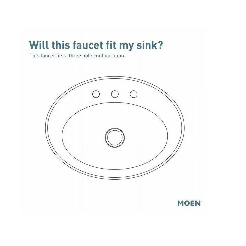 Moen 84943SRN Banbury Centerset Bathroom Sink Faucet, Brushed Nickel