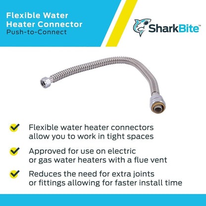 Push-to-Connect x 1 in. FIP x 24 in. Corrugated Stainless Steel Water Soft