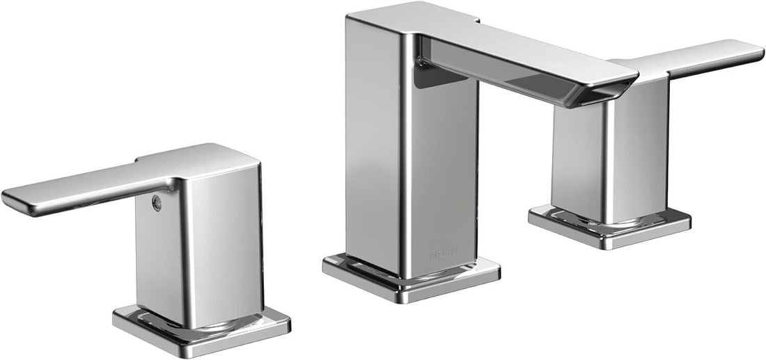 Moen TS6720 90 Degree Double Handle Widespread Bathroom Faucet, Chrome - Like New