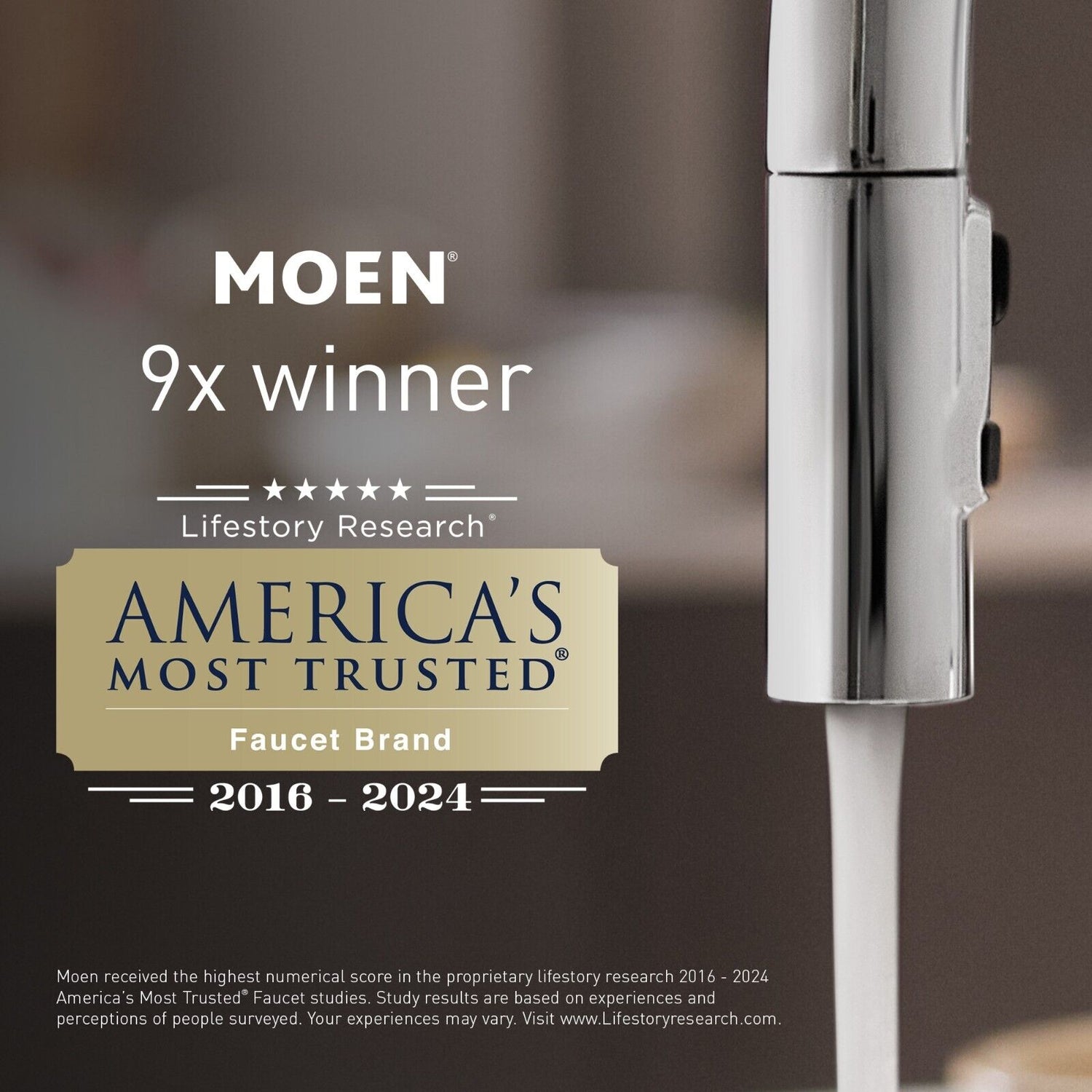 Moen Wynford 4507BN Single Hole Single-Handle Vessel Bathroom Faucet in Brushed Nickel