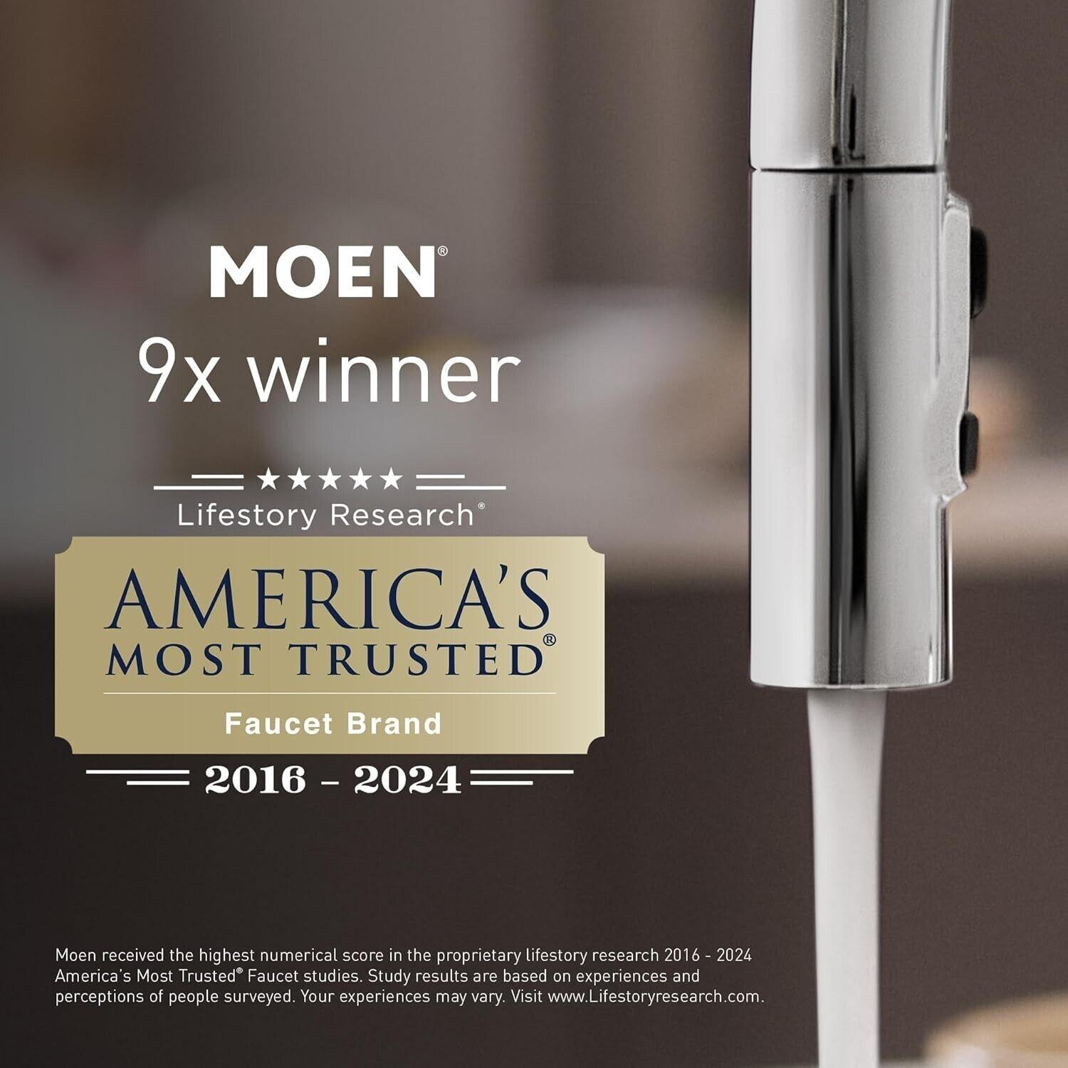 Moen 84943 Banbury Two Handle High Arc Bathroom Faucet, Chrome