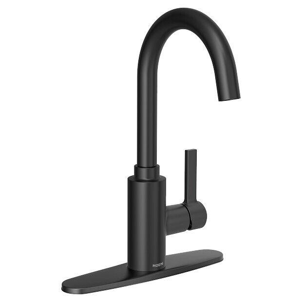 MOEN Genta LX 5882BL Single-Handle Bar Faucet in Matte Black