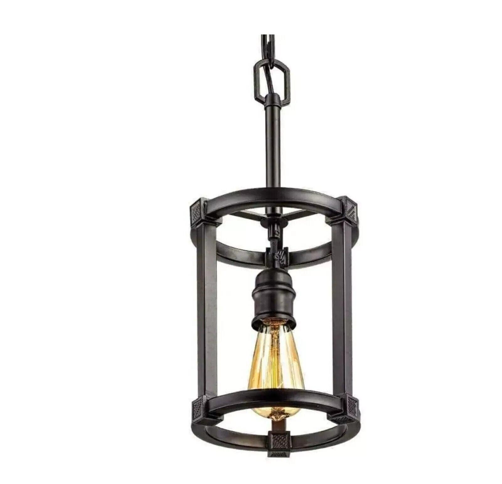 Home Decorators Romaro Row 1-Light Aged Bronze Mini Pendant Light