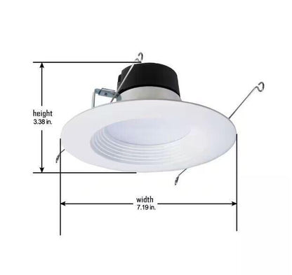 HALO Recessed Light 6&quot; All In One 3000K LED Lights (4-Pack) E750ICATLT560WH6930 - Like New