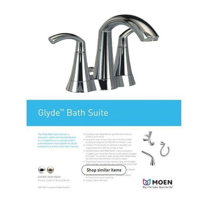 Moen 66172 Glyde Centerset Bathroom Faucet - Chrome