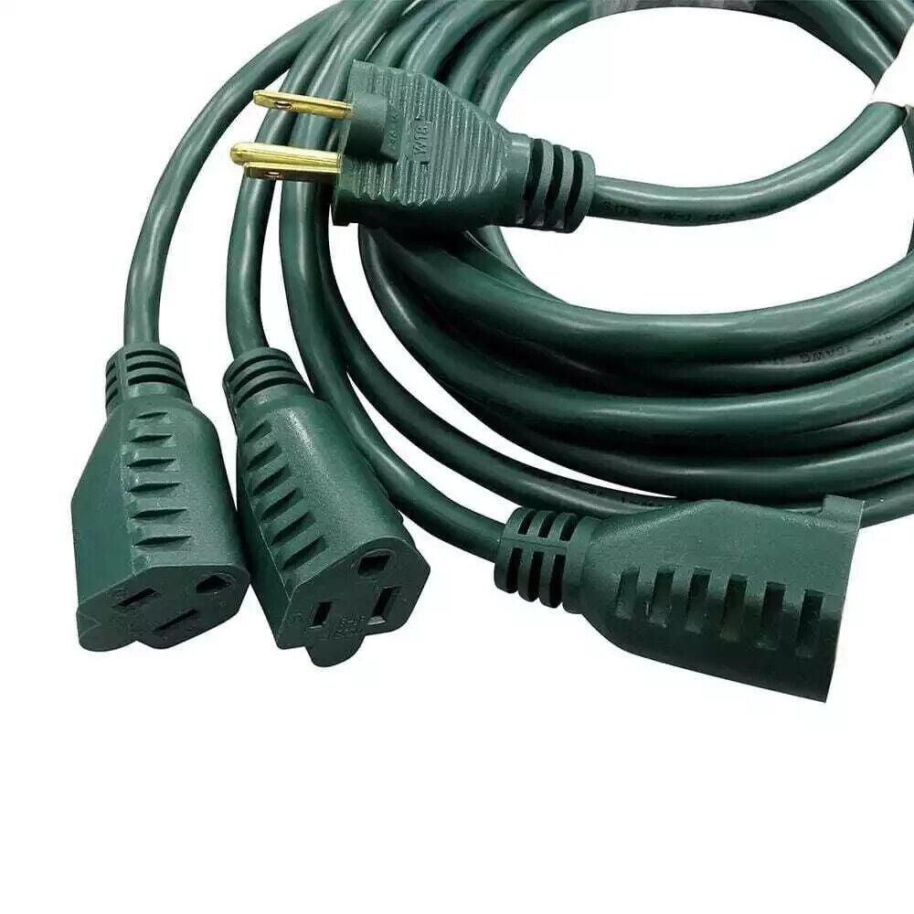 HDX 40 ft. 16/3 Multi-Directional Outdoor Extension Cord, Green