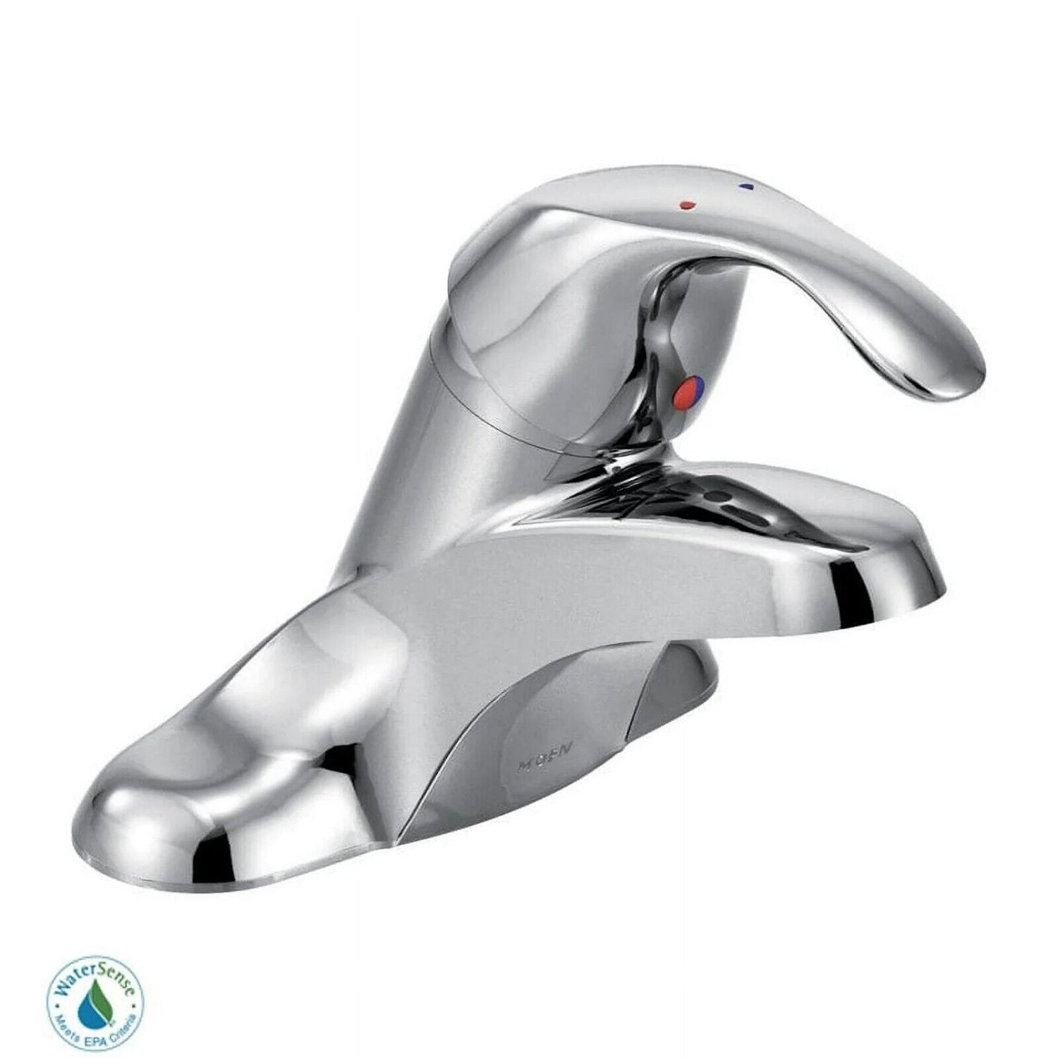 Moen M-BITION 8430 Commercial 4 in. Centerset Single-Handle Low-Arc Bathroom Faucet in Chrome (Valve Included)