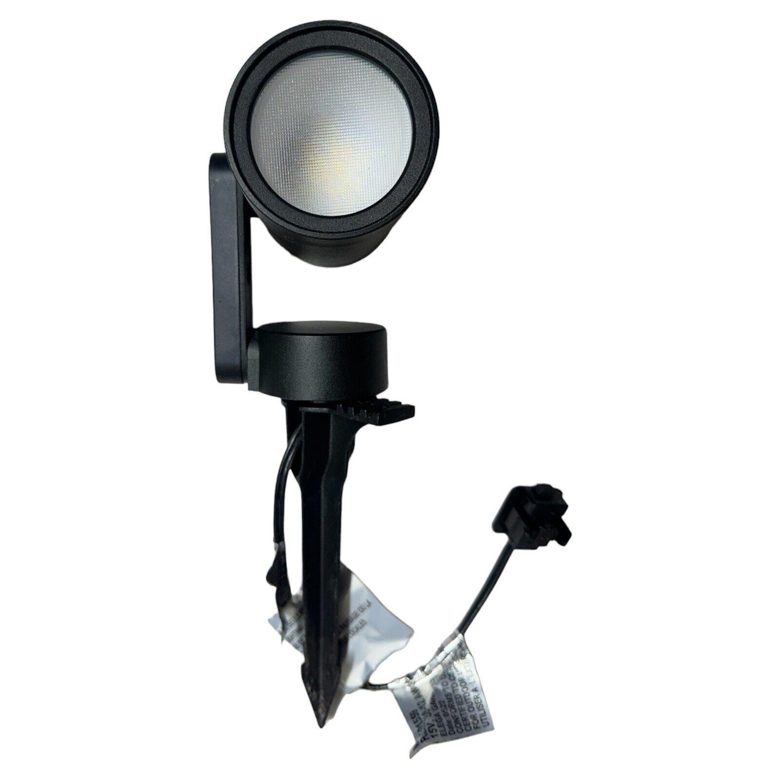 Hampton Bay Smart 450 Lumens Low Voltage Black LED Outdoor Spotlight by Hubspace - Very Good