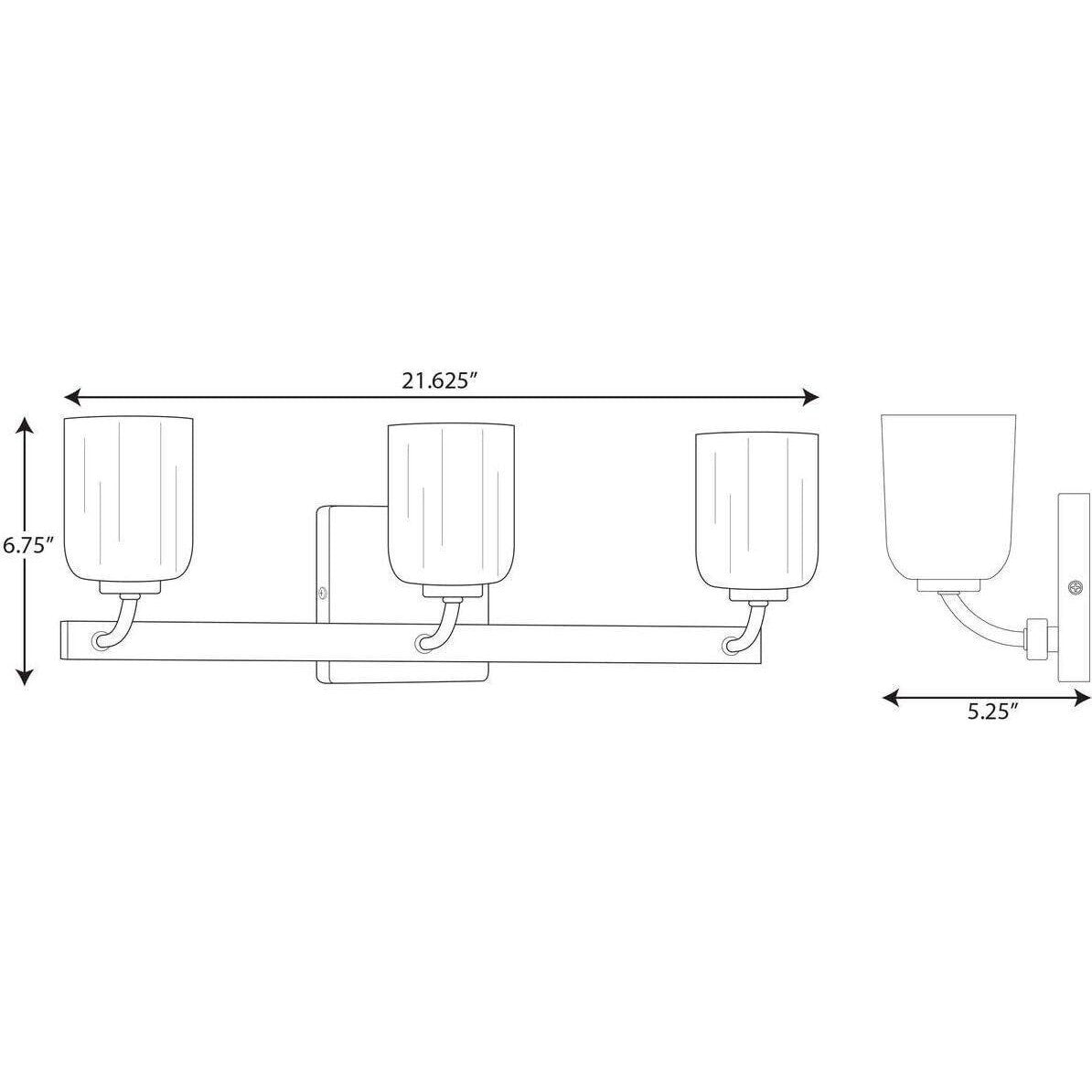 Progress Lighting P300282 Moore 3 Light 22&quot;W Bathroom Vanity - Nickel