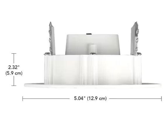 Commercial Electric 6in LED Retrofit Ultra-Slim White Recessed Light Trim 91846