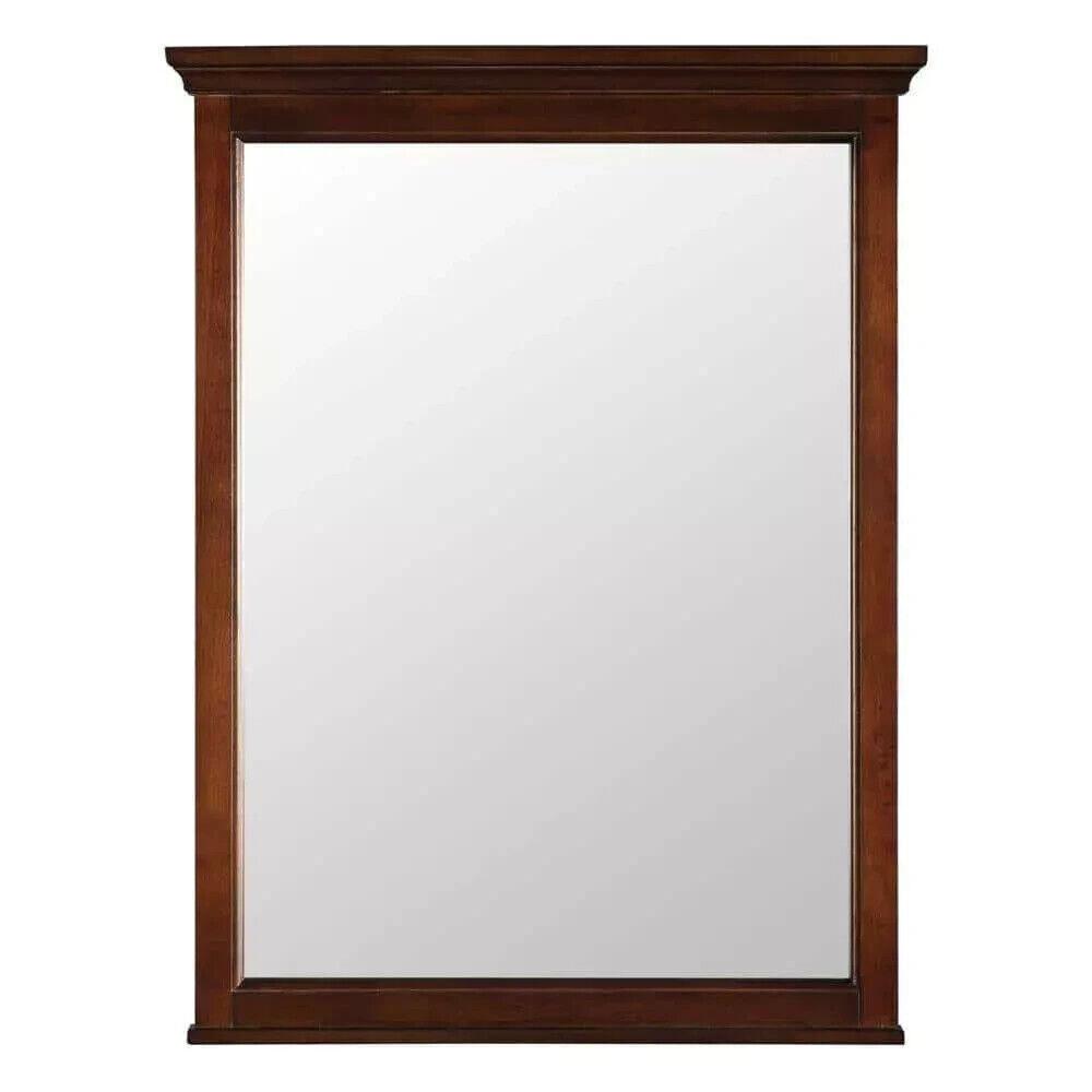 Home Decorators Collection Vanity Mirror 24&quot;x 31&quot; Rectangular Wood-Frame Mahogany