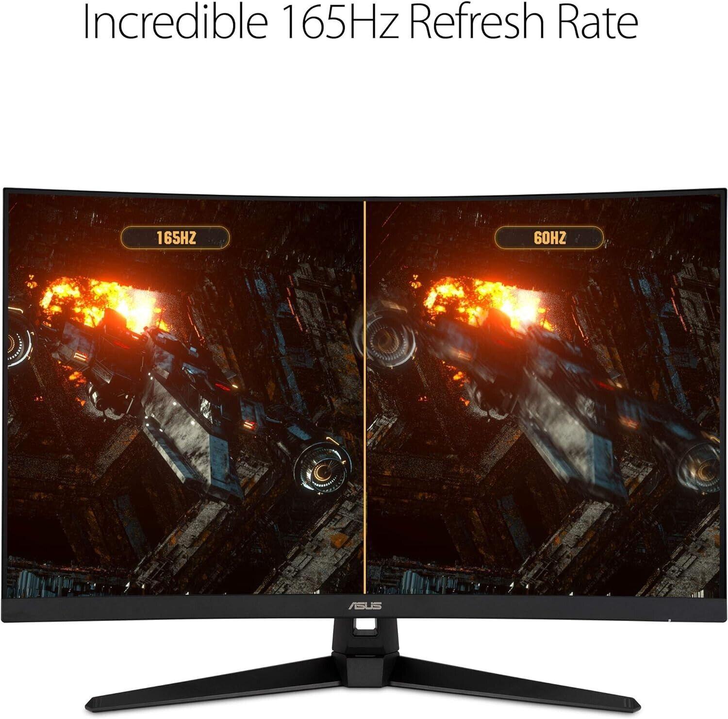 ASUS TUF Gaming VG32VQ1B 31.5&quot; 2560x1440 WQHD 1ms 144Hz Curved Gaming Monitor - Like New