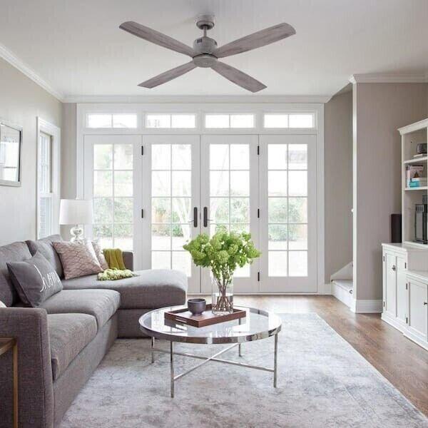 Home Decorators Collection Kitteridge 52 in. Indoor Grey Wood Tone Ceiling Fan