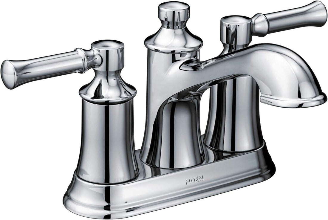 Moen 6802 Dartmoor Double Handle Centerset Bathroom Faucet - - Chrome