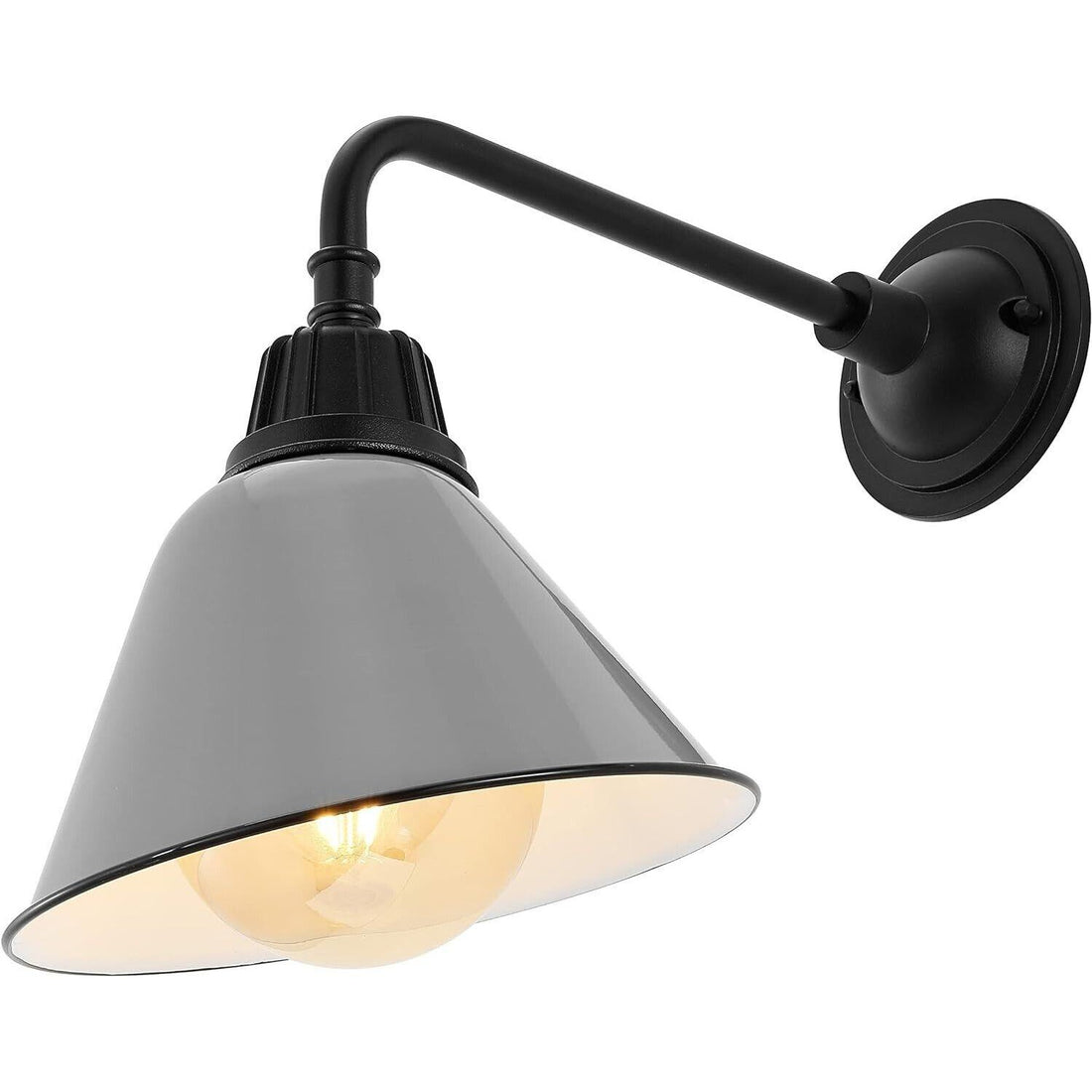 JONATHAN Y Lighting JYL7612 Croydon 15" Tall Indoor/Outdoor LED - Grey