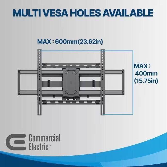 Commercial Electric Full Motion Wall Mount for 32 in. to 90 in. TVs