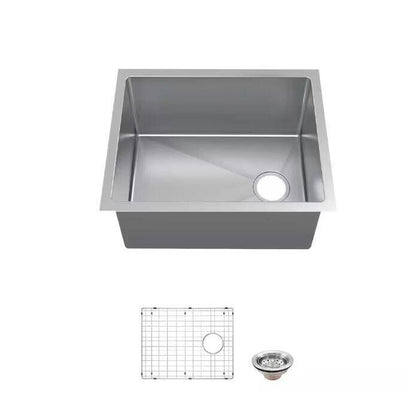 Glacier Bay Tight Radius 23 in. Undermount Single Bowl 18 Gauge Kitchen Sink