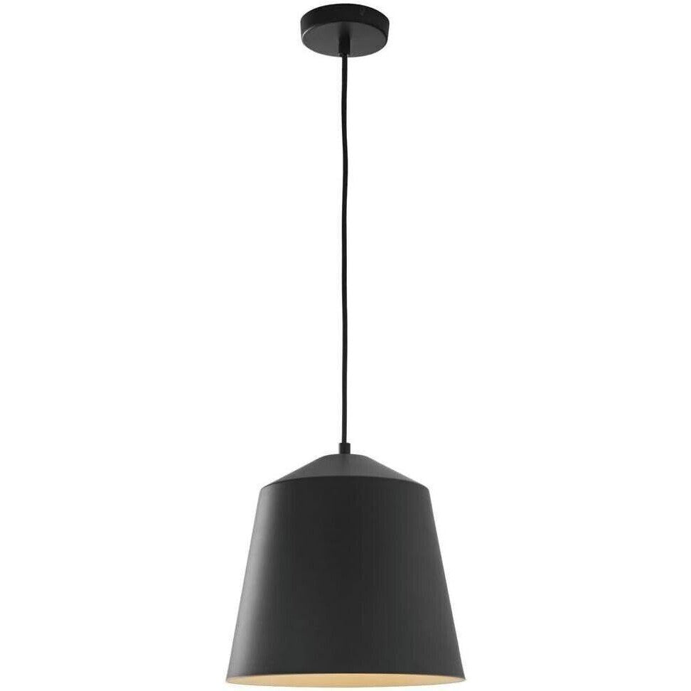 Home Decorators 12.5 in 1-Light Black Industrial Farmhouse Pendant Light Fixture