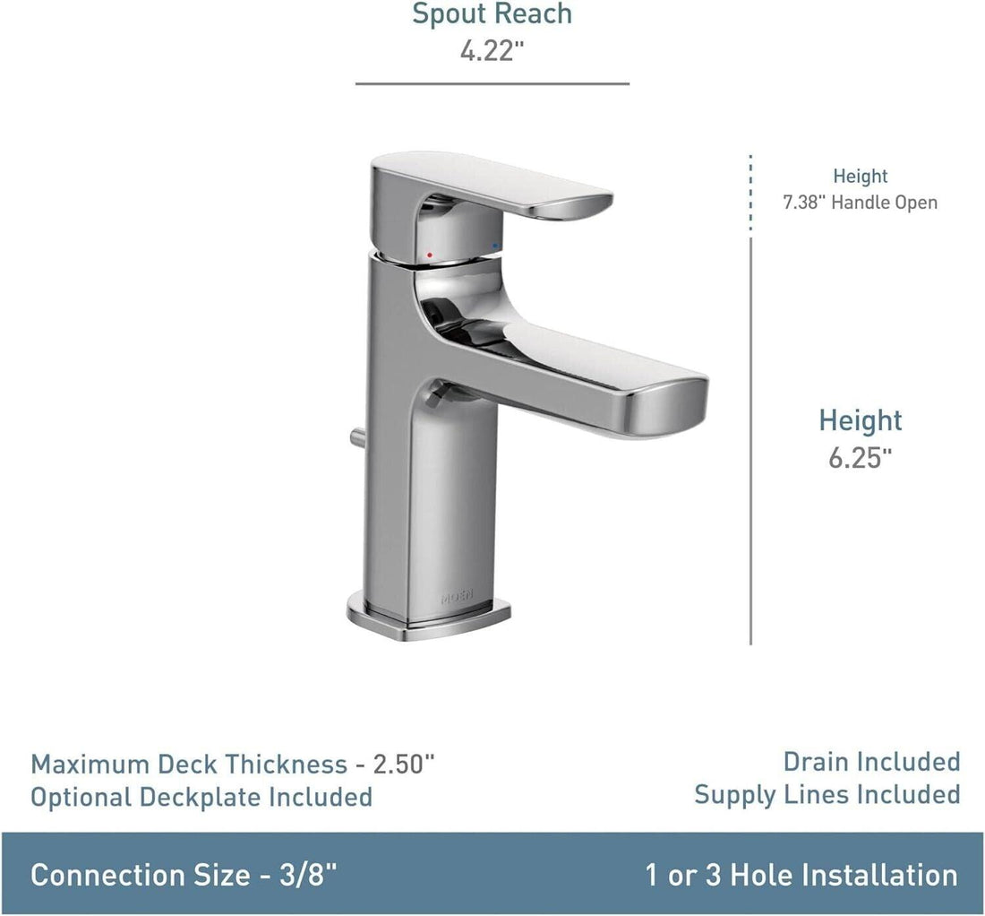 Moen Rizon Bathroom Faucet - Matte Black (6900BL)