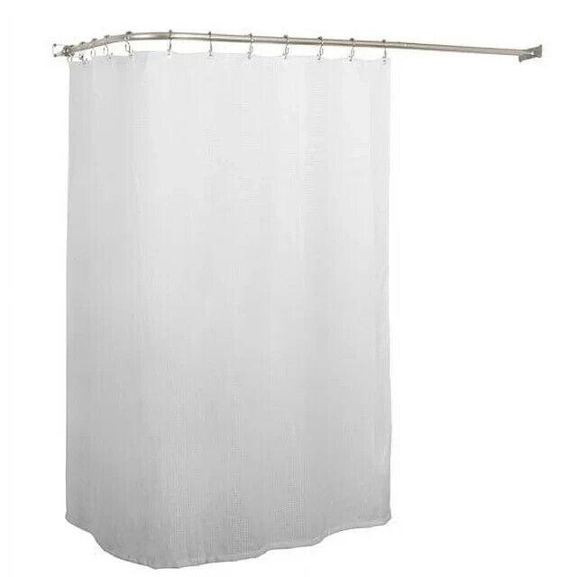 Utopia Alley L-Shaped Corner Shower Curtain Rod Includes Mounting Brackets