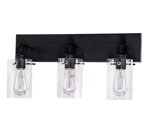 Hampton Bay Regan 21 in. 3-Light Espresso Bronze Bathroom Vanity Light - Like New