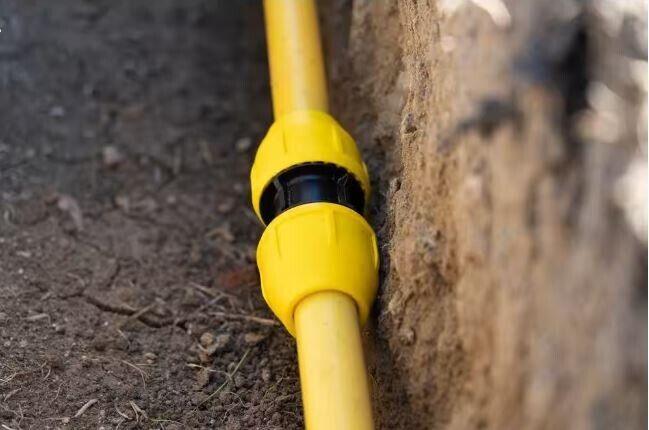 HOME-FLEX 2 in. IPS DR 11 Underground Yellow Poly Gas Pipe Coupler