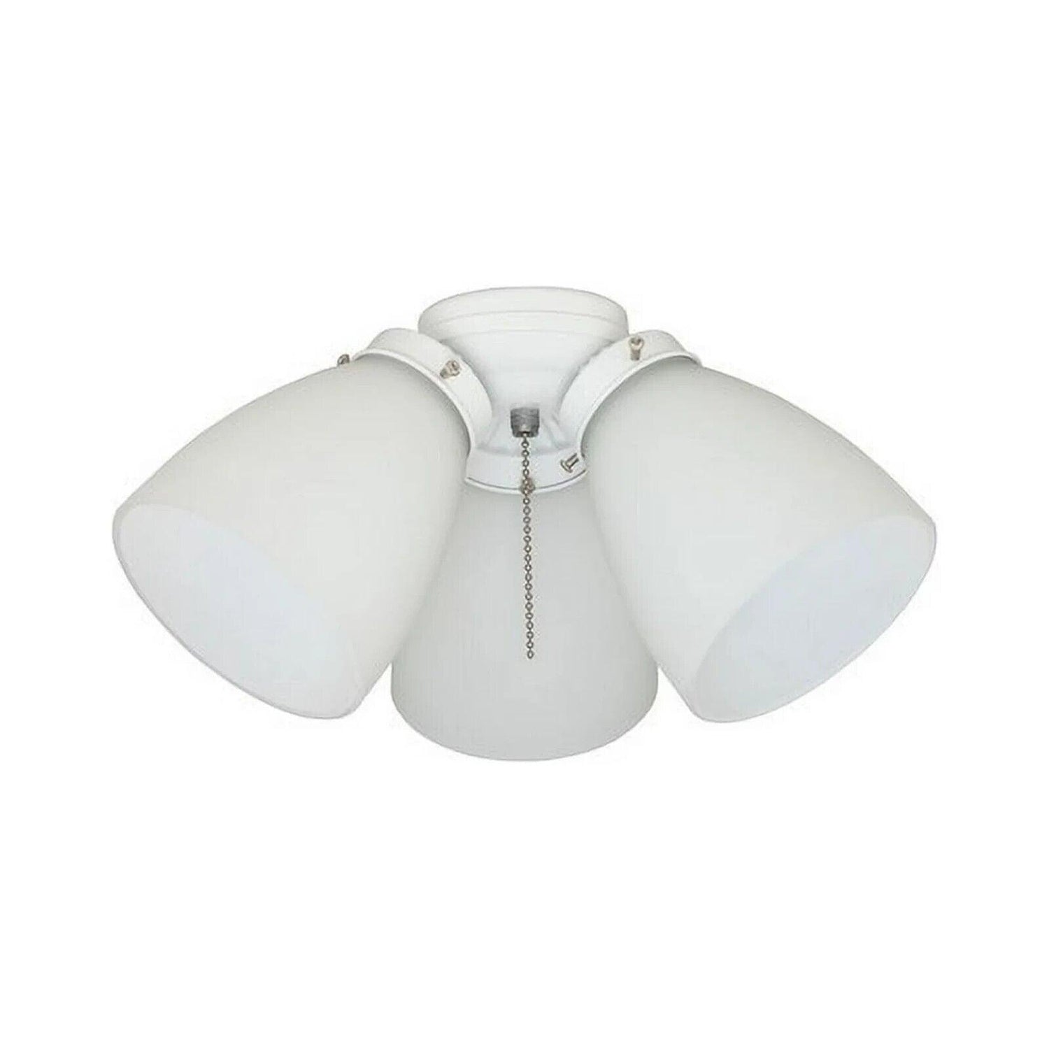 Hampton Bay 3-Light White Ceiling Fan Shades LED Light Kit