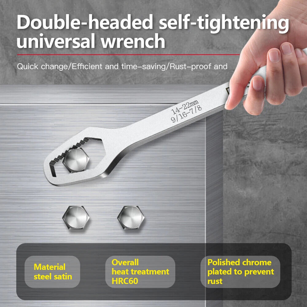 Universal Torx Wrench Self Tightening Double Head Spanner Double Head Hand Tool