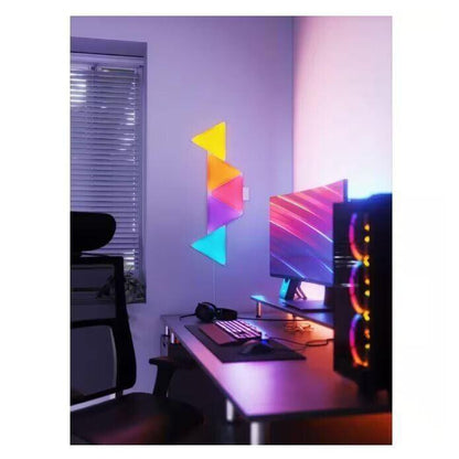 EcoSmart Smart Color Changing Dimmable 5 Geometric Triangle LED Light Panels