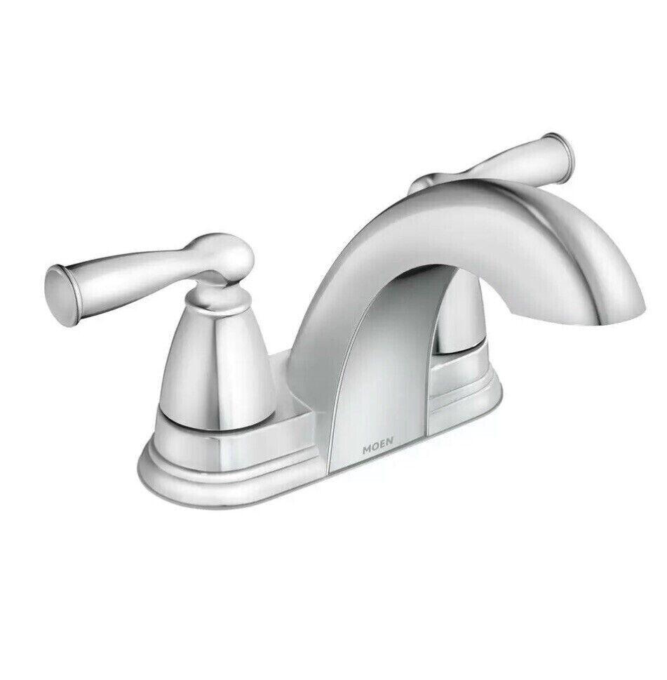 Moen Banbury Centerset Bathroom Sink Faucet - Chrome (84942)