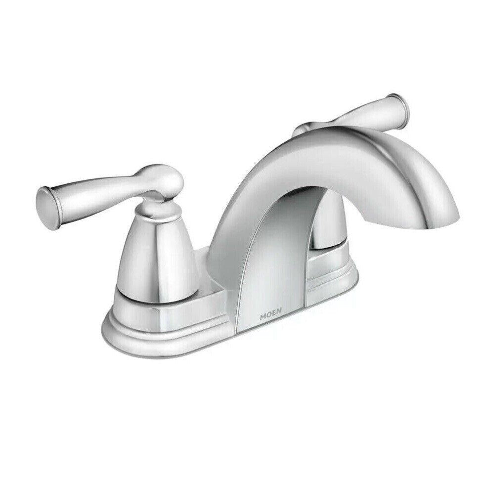 Moen Banbury Centerset Bathroom Sink Faucet - Chrome (84942)