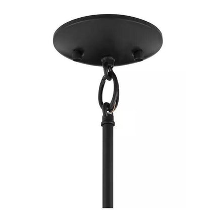 Home Decorators Collection Desmond 60-Watt 1-Light Black Pendant