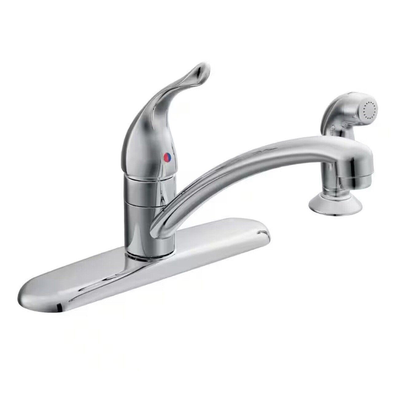 Moen 67434 Chateau 1-Handle Kitchen Faucet with Integrated Side Spray Chrome