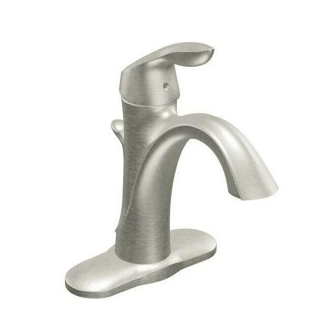 MOEN Eva 6400 Single Hole Single-Handle High-Arc Bathroom Faucet in Chrome