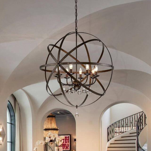 Arvard 8 - Light Dimmable Globe Chandelier See More by Williston Forge