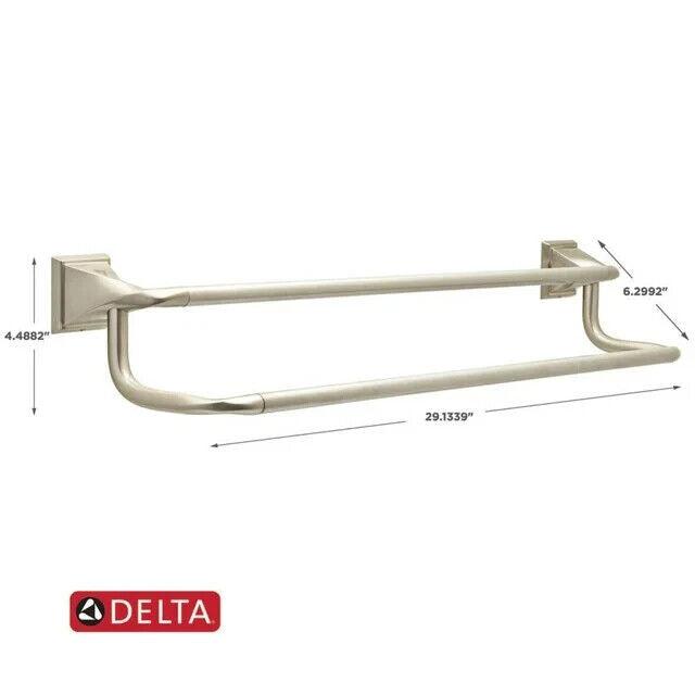 Delta Everly 24 in. Wall Mounted Towel Bar in Spotshield Brushed Nickel