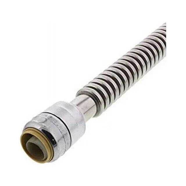 Push-to-Connect x 1 in. FIP x 24 in. Corrugated Stainless Steel Water Soft