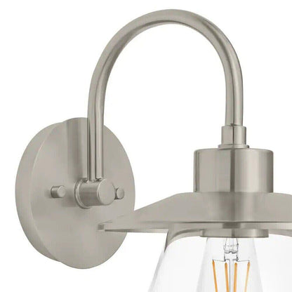 HAMPTON BAY Northmoore 8 in. Brushed Nickel Farmhouse Bathroom Vanity Light