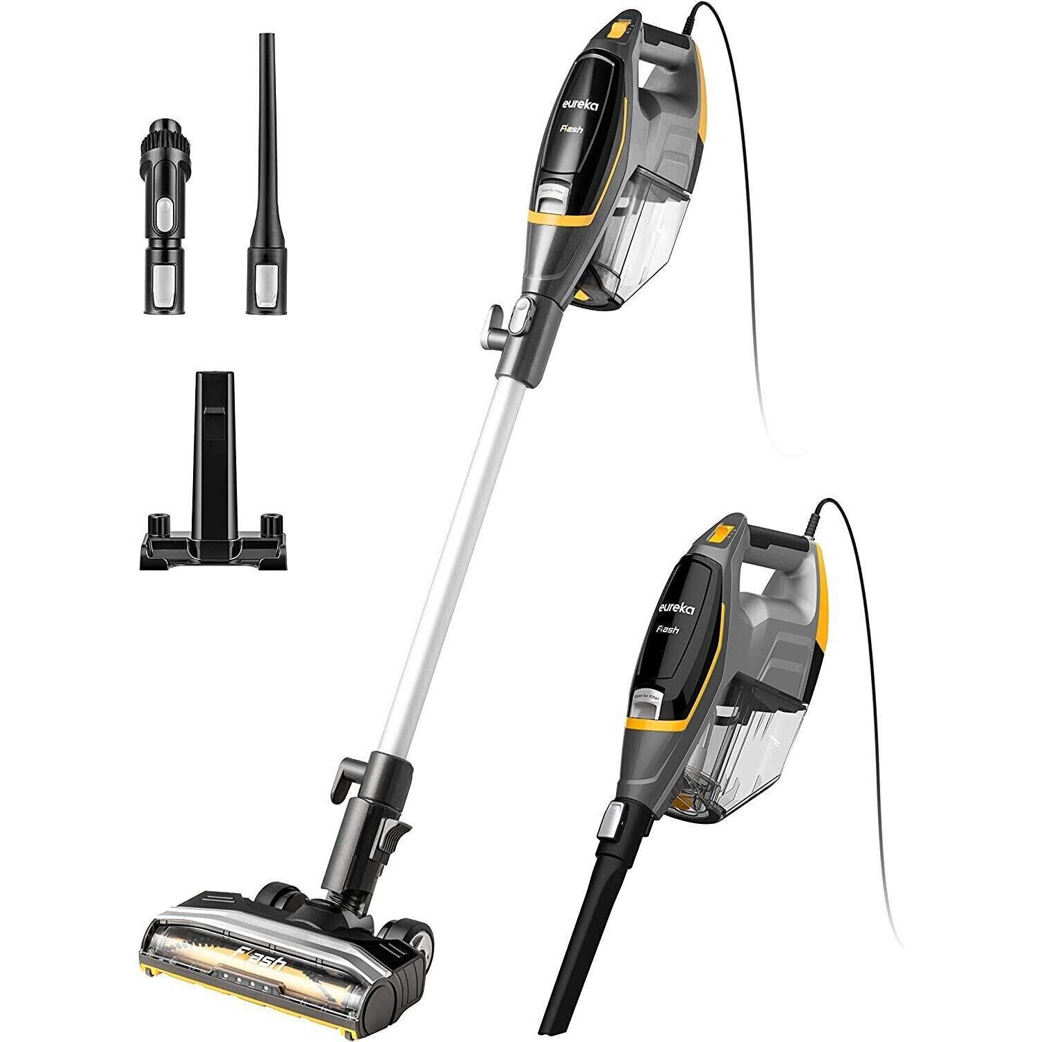 Eureka Flash Lightweight Stick Vacuum Cleaner, Corded Handheld, Black - Very Good