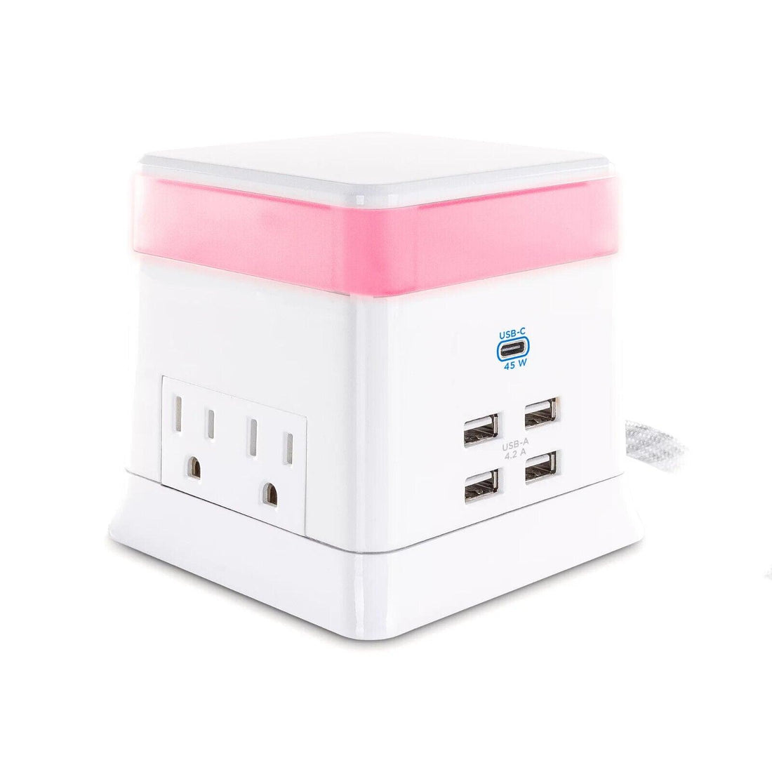 CyberPower Charge &amp; Glow USB &amp; AC Power Station 4 Outlet, 4 USB, 1 USB-C - Like New