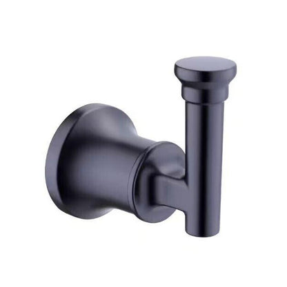 Glacier Bay Oswell 4-Piece Bathroom Hardware Set in Matte Black