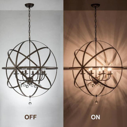 Arvard 8 - Light Dimmable Globe Chandelier See More by Williston Forge