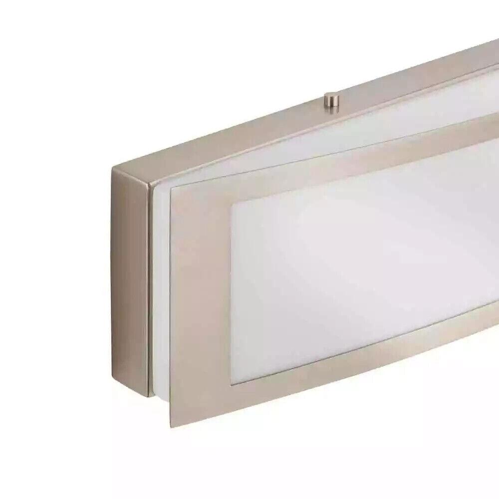 Hampton Bay Woodbury 24.6 in. Brushed Nickel Integrated LED Bathroom Light Bar - Like New