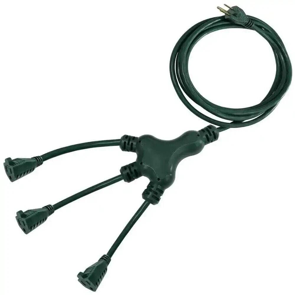 HDX 40 ft. 16/3 Multi-Directional Outdoor Extension Cord, Green