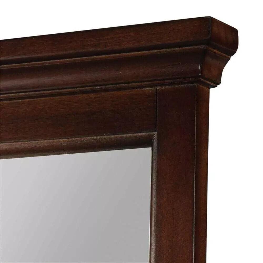 Home Decorators Collection Vanity Mirror 24&quot;x 31&quot; Rectangular Wood-Frame Mahogany