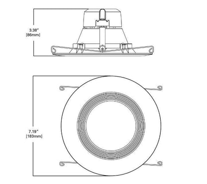 HALO Recessed Light 6&quot; All In One 3000K LED Lights (4-Pack) E750ICATLT560WH6930 - Like New