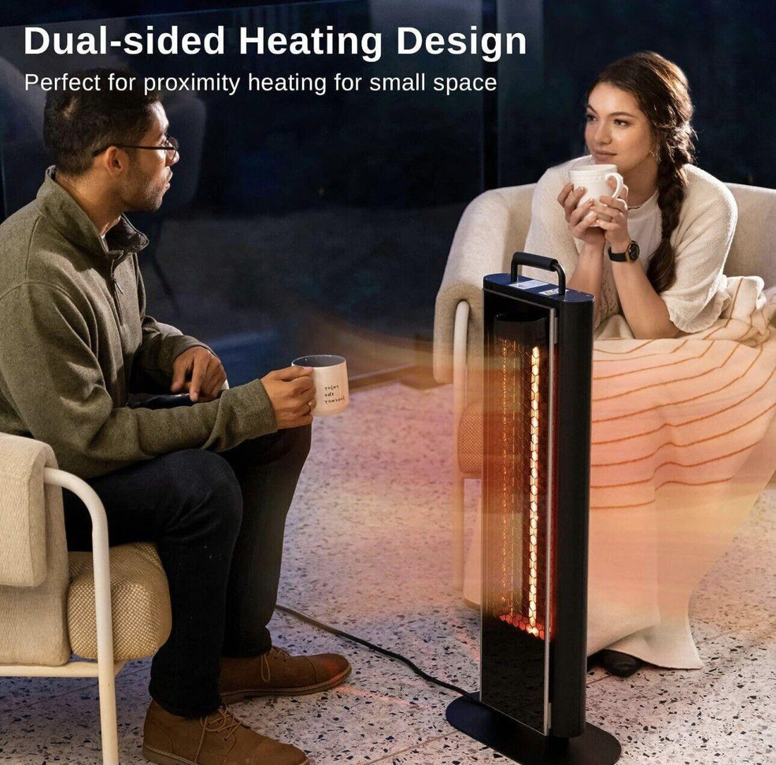 EAST OAK 1500W Patio Heater, Table Side Portable Electric Heater